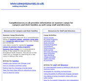 Tablet Screenshot of campresources.co.uk